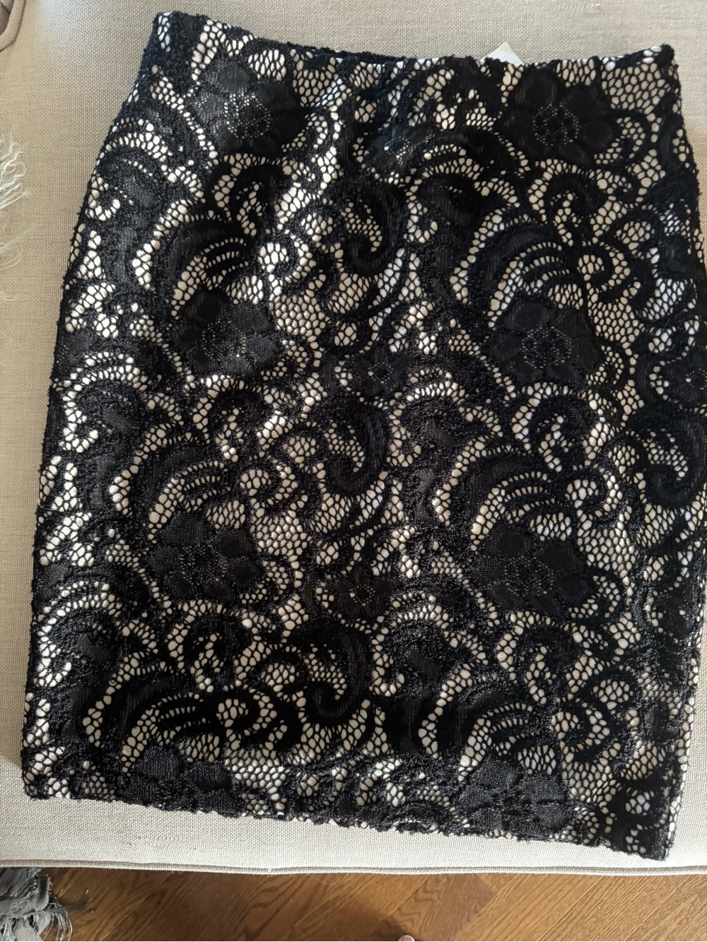 Ann Taylor Black Lace  Skirt NWT